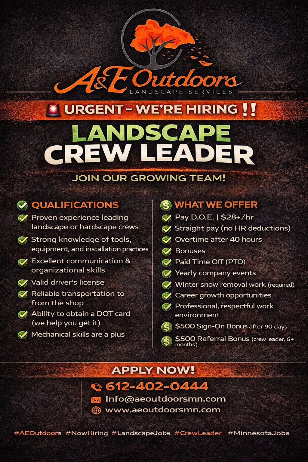 Join Our Team - Landscape Crew Leader Opening image