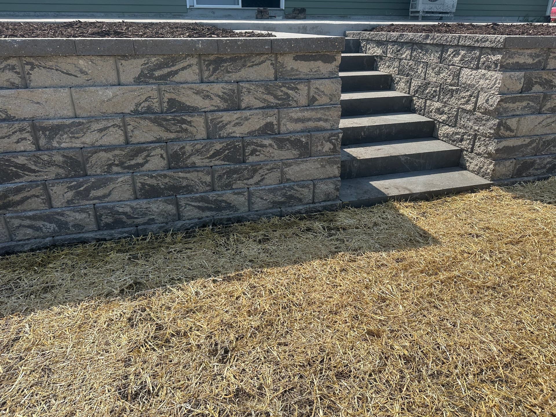 Gallery photos for Concrete Patio and Retaining Wall Makeover in Cokato: Image #4