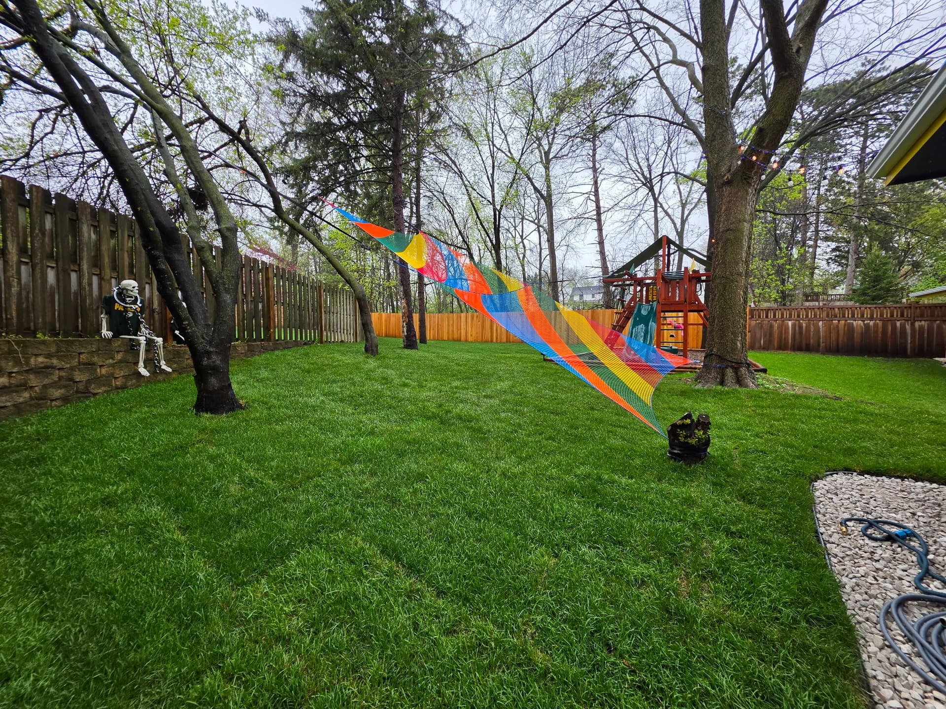 Gallery photos for Stillwater Backyard Gets Sod Fire Pit and Full Landscaping Overhaul: Image #1