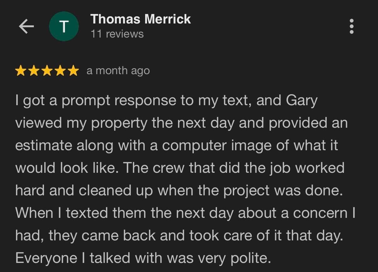 Gallery photos for Real Customers, Real Results - What People Are Saying About A&E Outdoors: Image #2