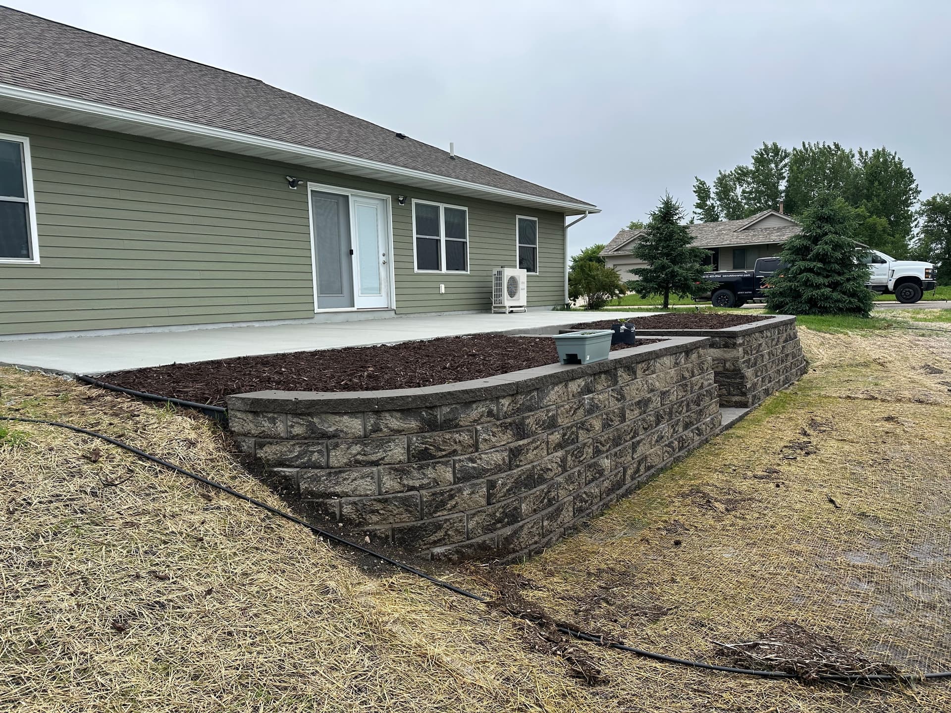 Gallery photos for Concrete Patio and Retaining Wall Makeover in Cokato: Image #2