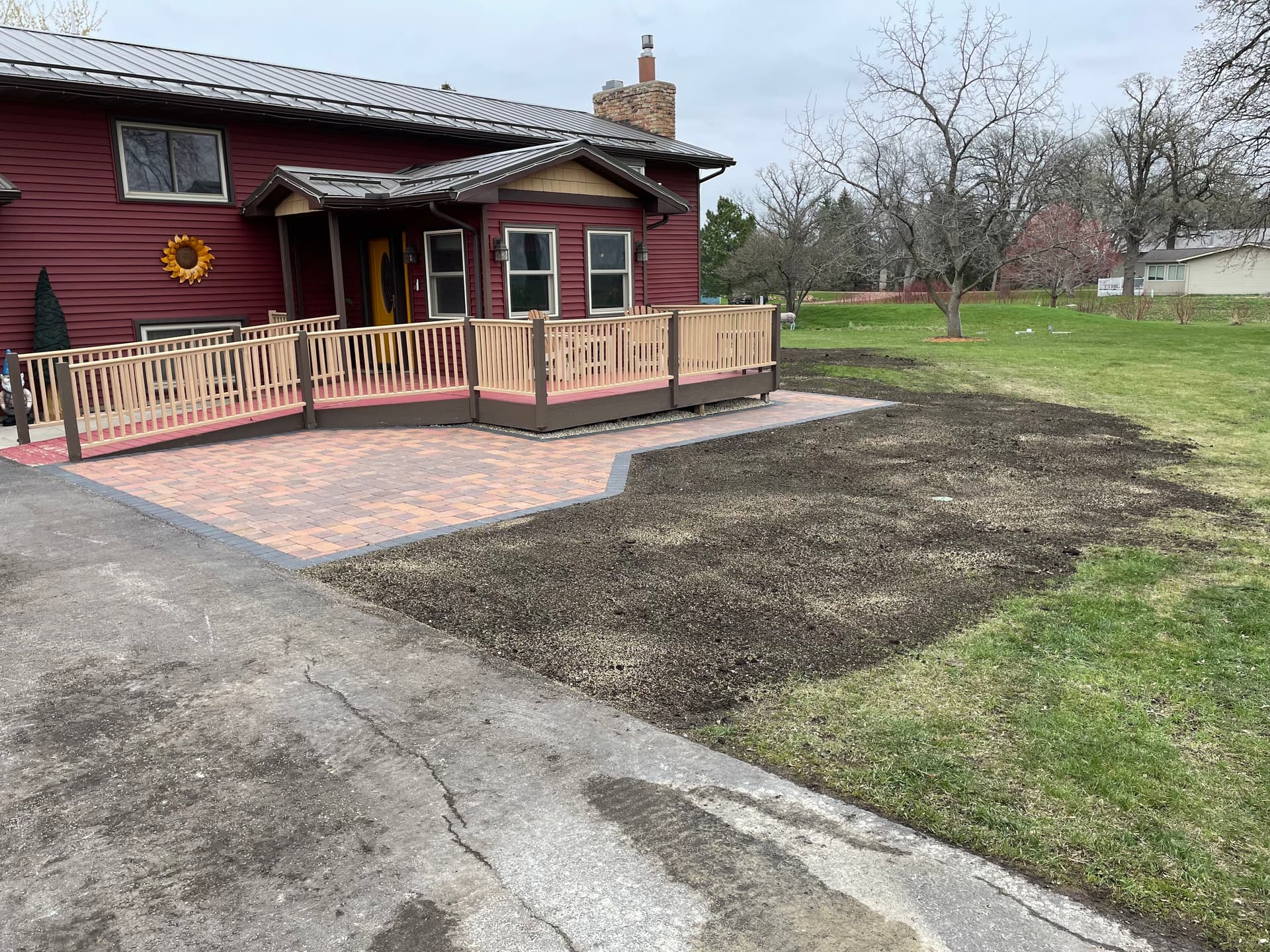 Gallery photos for Front Yard Paver Patio and Landscape Makeover in Hutchinson MN: Image #3