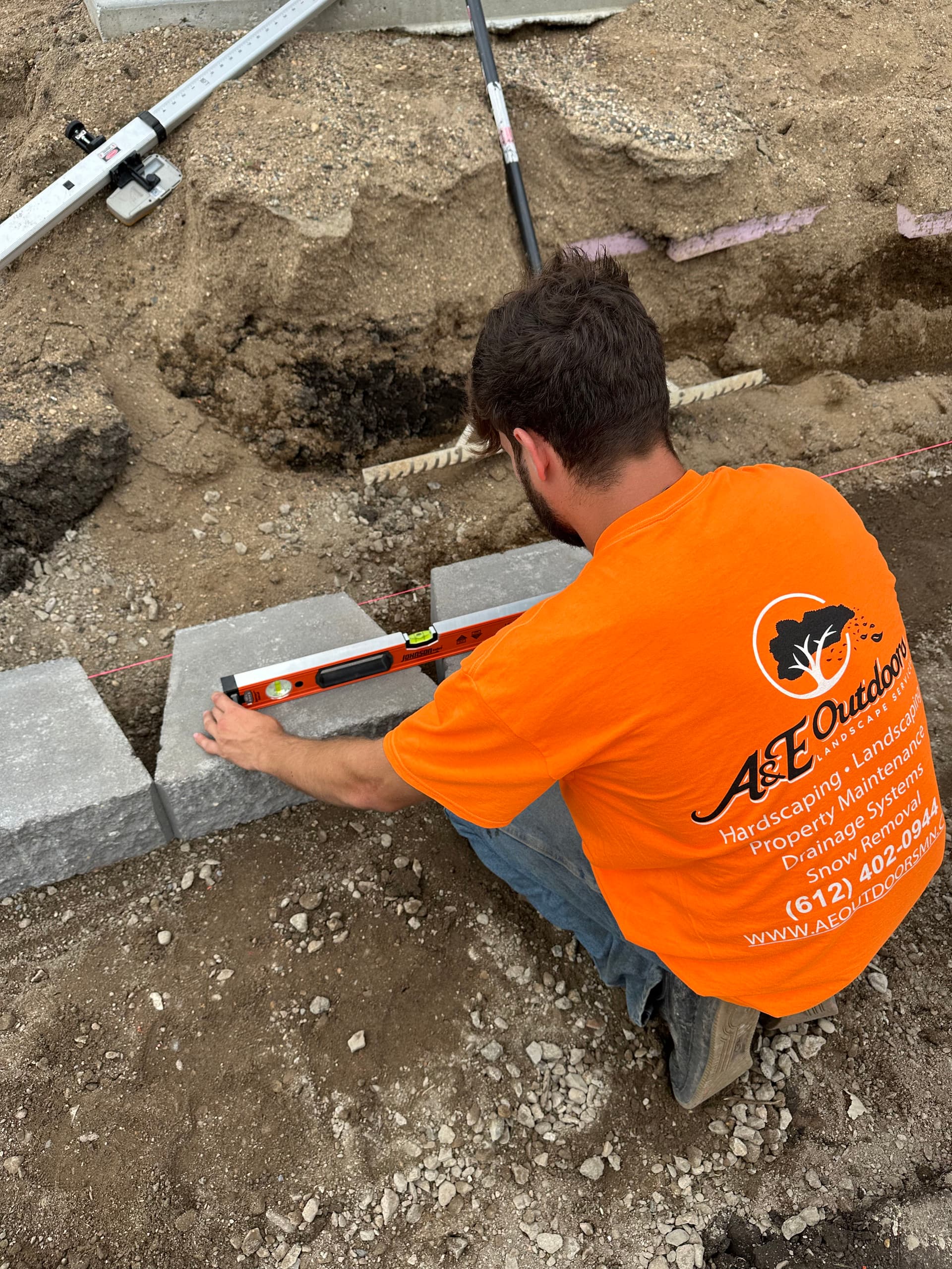 Gallery photos for New Retaining Wall Project in Maple Lake: Image #3