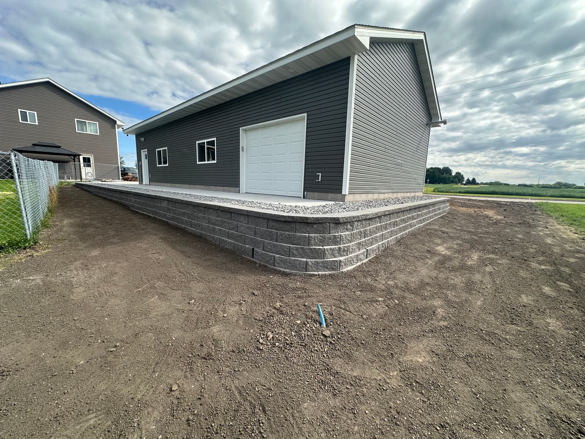 Gallery photos for New Retaining Wall Project in Maple Lake: Image #9